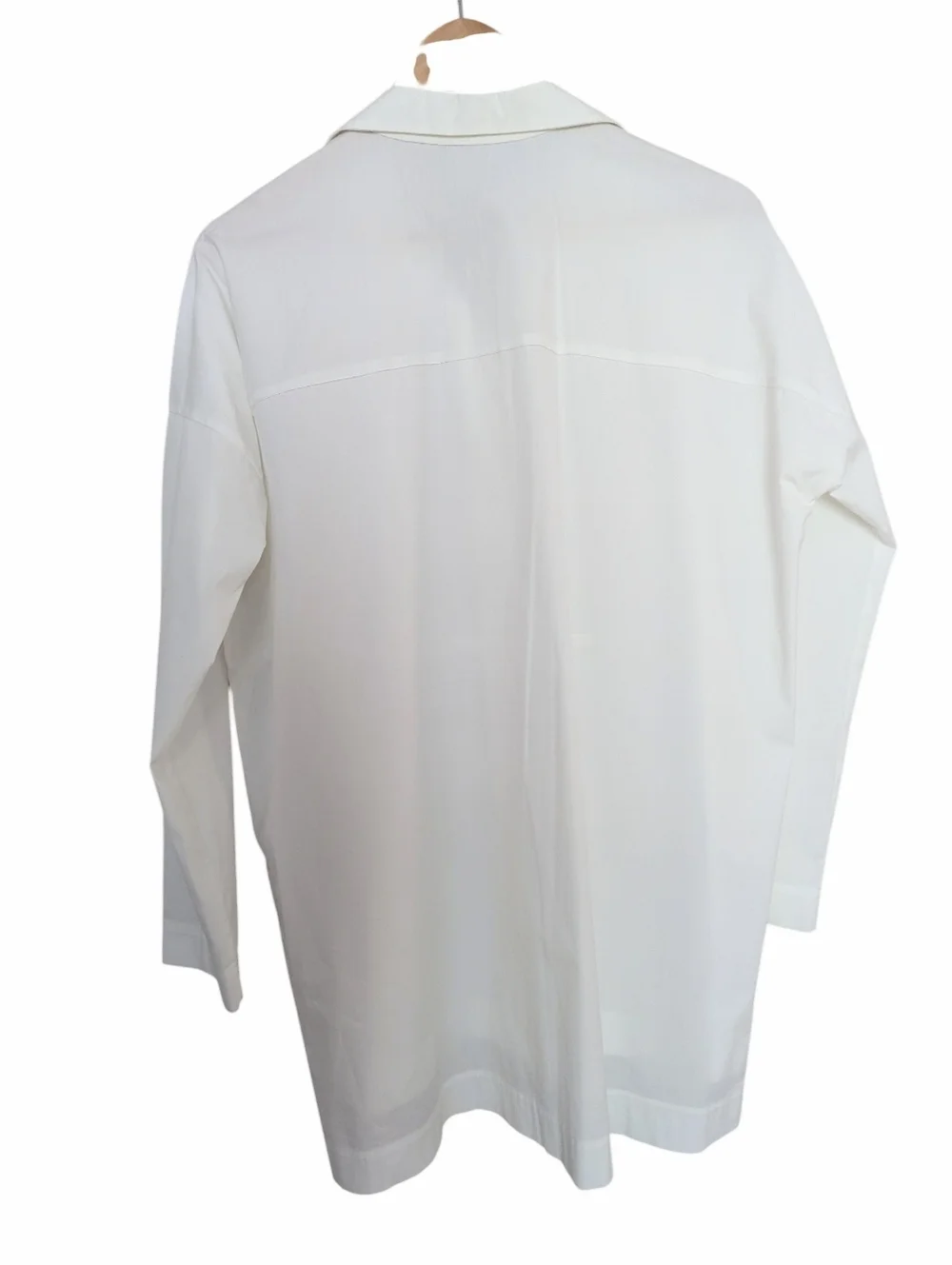 LAFAYETTE 148 New York White Long Sleeve Tunic Blouse Small - Picture 2 of 9